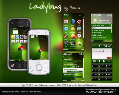 Ladybug by PiZero – Temi Gratis Symbian e Nokia