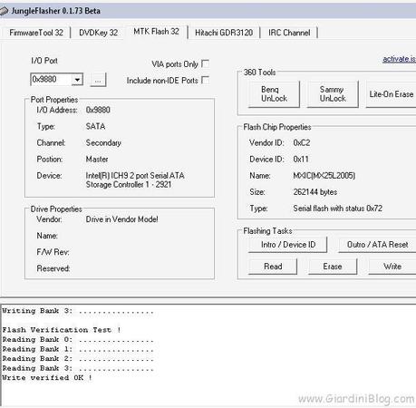 jungleflasher-scrittura-firmware