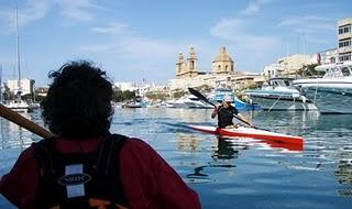 Little paddle in and out the harbour