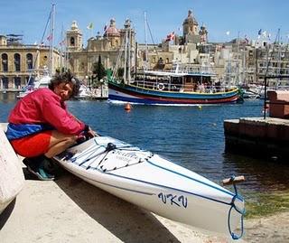 Little paddle in and out the harbour