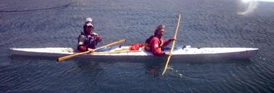 Little paddle in and out the harbour