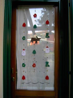 DECORAPORTA E DECORAFINESTRE  XMAS in feltro