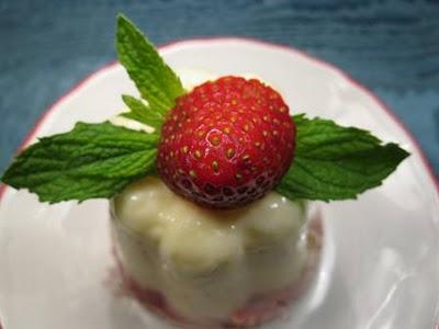 Un classico: Panna cotta alle fragole