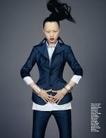 TRUE BLUE... French Grazia April 26 by Brian Keith with Xu Chao