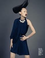 TRUE BLUE... French Grazia April 26 by Brian Keith with Xu Chao