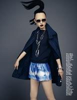 TRUE BLUE... French Grazia April 26 by Brian Keith with Xu Chao