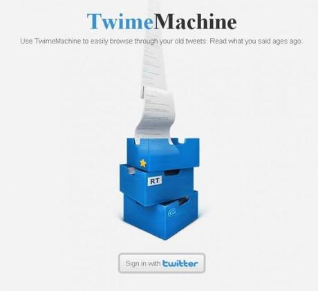 Twime Machine: rivedi tutti i tuoi Tweet in un click