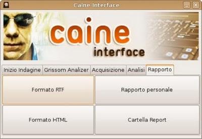 Linux Caine distribuzione Linux per informatica forense.