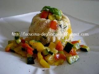 Timballini di cuscus e verdure