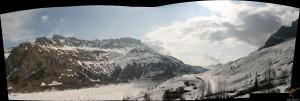 panoramica marmolada foto passo fedaia