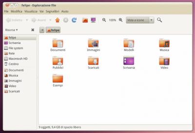 Installare Nautilus Elementary su Ubuntu 10,04 Lucid Lynx.