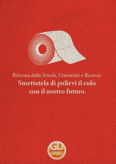 Smettetela di pulirvi il culo con il nostro futuro