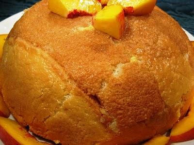 Zuccotto alla crema pasticcera  e pesche