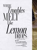 WHERE TROUBLES MELT LIKE LEMON DROPS... W Magazine October 2010 by Tim Walker with Karlie Kloss