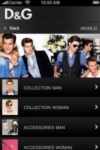 Nuova applicazione”D&G; Fashion Channel” per iPhone, iPad e iPod