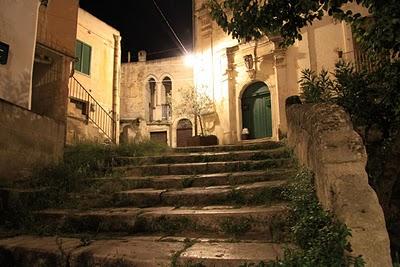 notte di vento sui Sassi di Matera