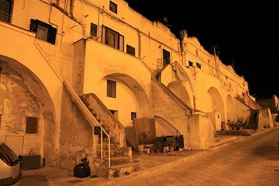 notte di vento sui Sassi di Matera