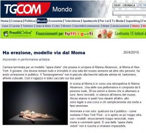 Ha erezione, modello via dal Moma