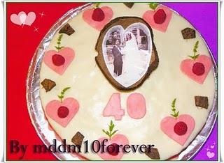 TORTA 40 ANNI D'AMORE