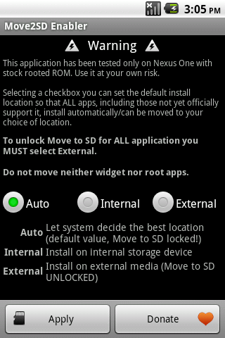 Move2SD Enabler: installare tutti i programmi su SD [Android]