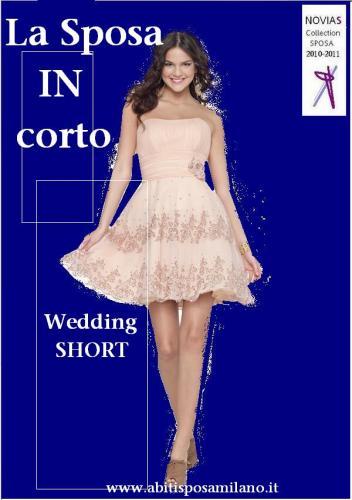 Vestiti da sposa corti milano 2011 Novias