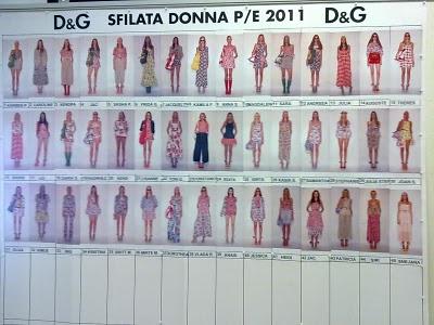 Immagini dal backstage D&G; Donna p/e 2011 by @Swide