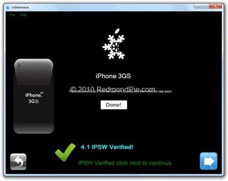 Sn0wbreeze 2.0.1 - Jailbreak iOS 4.1 su Windows