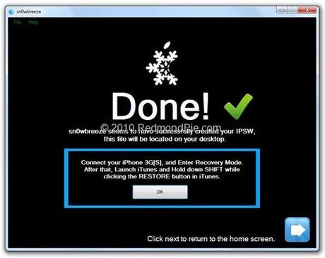 Sn0wbreeze 2.0.1 - Jailbreak iOS 4.1 su Windows