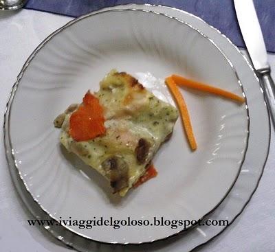 LASAGNE AL FORNO CON FUNGHI E SALMONE