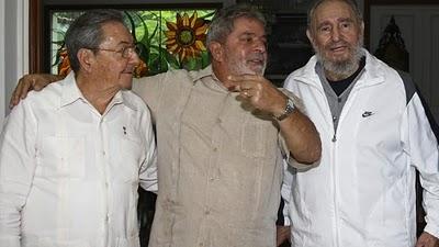 Lula, Fidel, Raul e la Revolucion