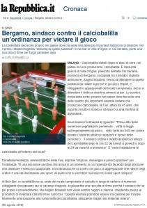 Bergamo, sindaco contro il calciobalilla. Un ordinanza per vietare il gioco