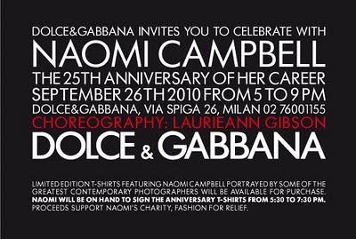 NAOMI CAMPBELL DA DOLCE E GABBANA