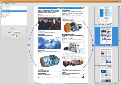 Scan Tailor permette di migliorare le immagini scansionate con lo scanner, ideale per digitalizzarle.