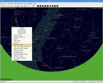 KStars planetario digitale per KDE capace di fornire un'accurata simulazione del cielo notturno, con stelle, costellazioni e galassie.