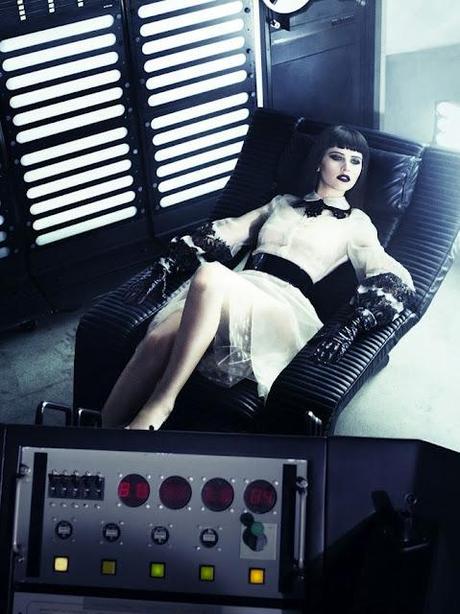 Felicity Jones by Tom Munro || Issue of VOGUE ITALY  \\ March 2012 // Styled by Arianne Phillips