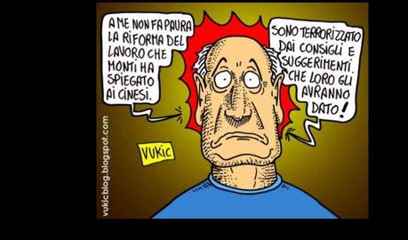 La satira politica del vignettista Marco Vukic – Marzo (2) – Dal nuovo lavoro di Fede alle Brigate Monti…