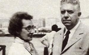 Eugenio Montale e la moglie Drusilla Tanzi