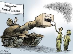 referendum in siria vignetta