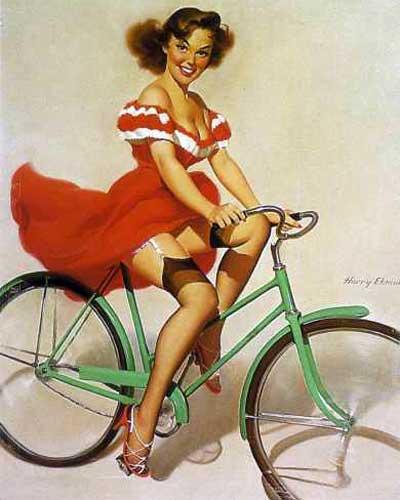 Monella in bicicletta...
