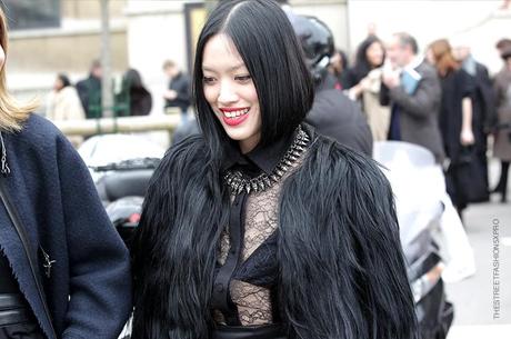 In the Street...Black Fur, Paris & Milan