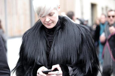 In the Street...Black Fur, Paris & Milan