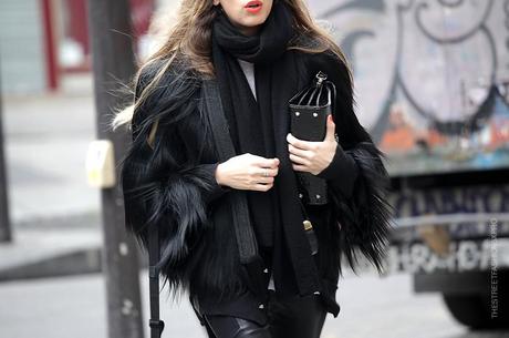 In the Street...Black Fur, Paris & Milan