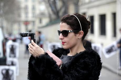 In the Street...Black Fur, Paris & Milan