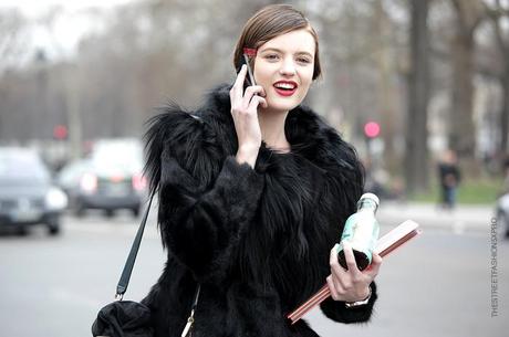 In the Street...Black Fur, Paris & Milan