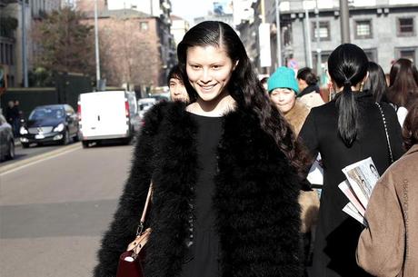 In the Street...Black Fur, Paris & Milan