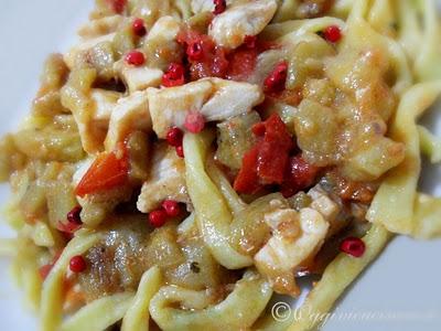 Scialatielli Home-Made al basilico- con Pesce Spada e Melanzane.Che poesia!