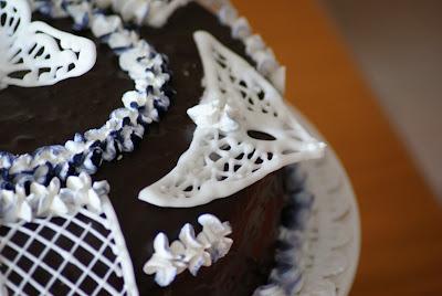 Torta decorata con royal icing