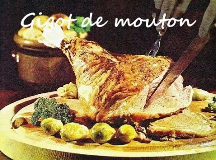 gigot de mouton,cosciotto,montone,escoffier,francia,pasqua,natale,grasso,burro