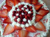 Torta fragole panna