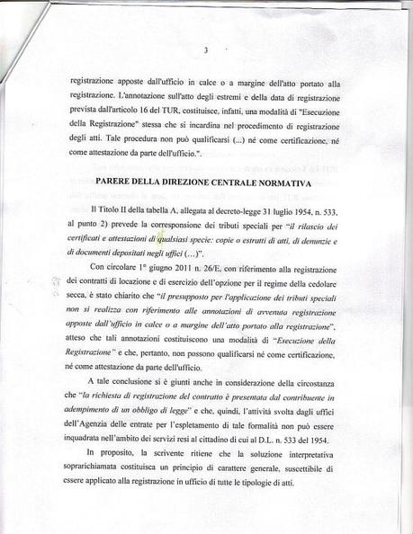 Registrazione contratti; Abolito il diritto fisso di 3,72 euro !